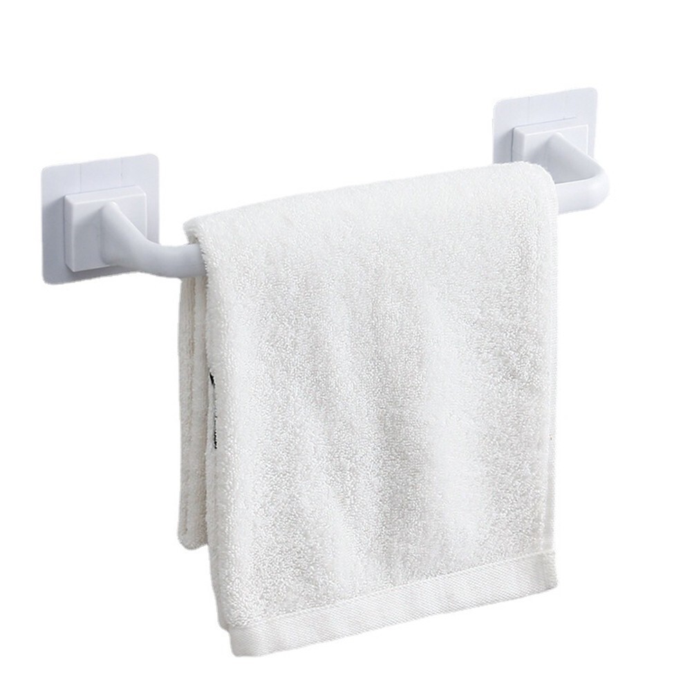 No Drill Towel Rack with Anti Corrosion Surface in Elegant White Color
