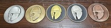 Norwegian Vikings - The Helmet GeocoinFull Set Unactivated - Pathtag Alt