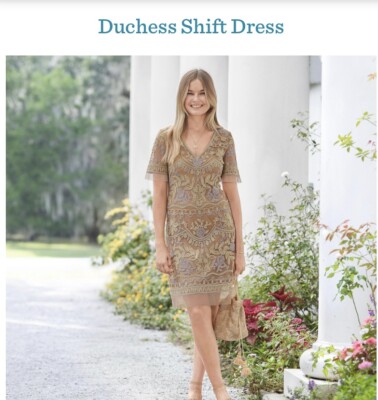 sundance cocktail dresses Dress Size Med Duchess Embroidered Shift Wedding Party NWOT Jungmaven hemp Fabric:Satin - Crystal Beaded Ladivine 7497 Bridesmaids Dress Deal of the Day and is available in