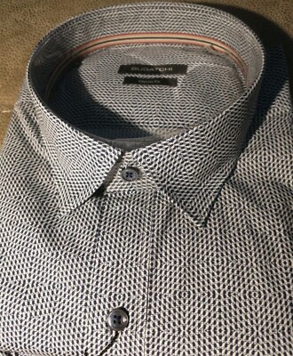 NWT Bugatchi men's 3XL long sleeve button down shirt Fancy Scales Like Classic F