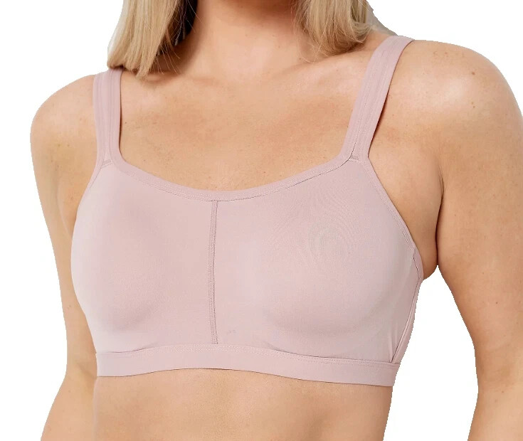 Breezies Comfort Zone Full Coverge Underwire T-Shirt Bra-Rose Mauve-48DD-A469037