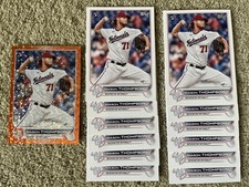 Mason Thompson (13) Lot 2022 Topps Series 1 Orange Foilboard /299 & (12) Base