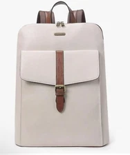 CLUCI Leather Laptop Backpack for Women 15.6 inch Computer Backpack Stylish Trav