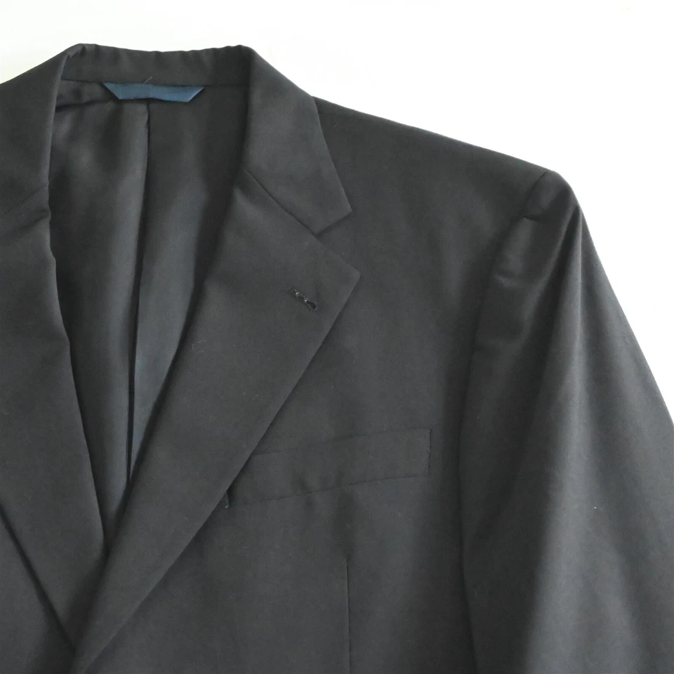 Chaqueta Blazer Abrigo Deportivo Burberry London 39R 40R Negro Plata Botón Lana Foto 2 de 4