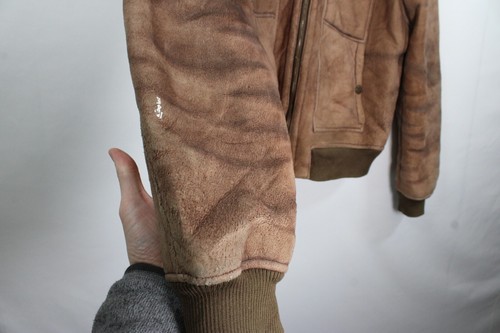 Abrigo Chaqueta de Diseñador de Piel de Oveja Genuina Ferre Jeans Para Hombre Delgado XL Bolsillos Pesado - Imagen 9 de 22