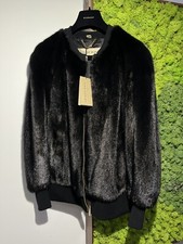 Burberry Real 100% Mink Black Jacket Coat Blazer Size Uk 10 Rp 6500 New