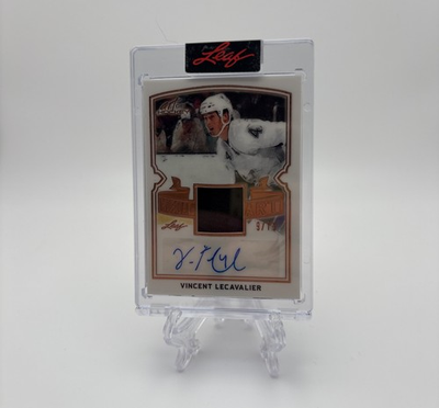 #ad 2022 Leaf Art Of Hockey Visual Art Bronze 15 Vincent Lecavlier Auto #VA VL1 C $49.00