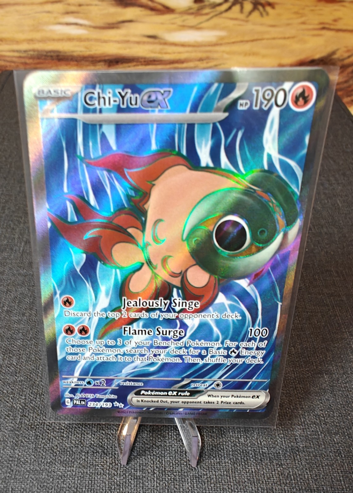 Pokemon Chi-Yu ex 234/193 NM Sv02 Paldea Evolved Ultra Rare Card TCG