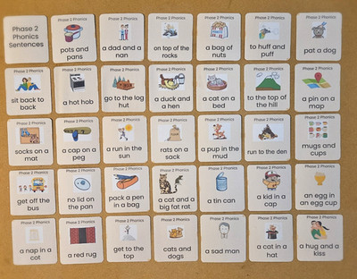 Phase Two Phonics Satz Lernkarten