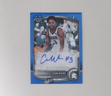 CAM WARD 2025-26 BOWMAN CHROME U TRUE BLUE 1ST ROOKIE AUTO /150