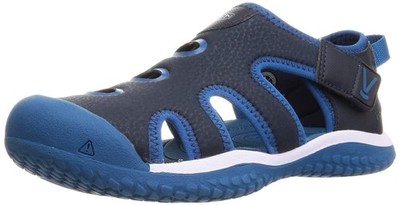 Sz 8 Toddler  KEEN Little Kid's Stingray Closed Toe Water Sandals, Black Iris/..