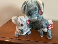 Ty Beanie  Buddy Eucalyptus the Koala Bear Plus Bonzer Set of 3 MWMTs