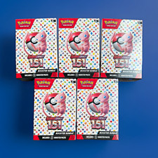 Pok mon TCG Scarlet Violet 151 Booster Bundle Lot of 5 Boxes 60 Cards