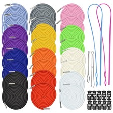 24Pcs 12 Colors Drawstring Drawstring Cords Clothing Drawstring Hoodies Draws...