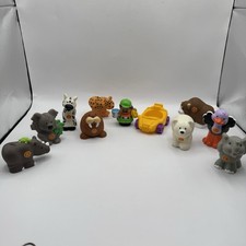 Fisher Price Little People ALPHABET ZOO Letter Animal Figures LOT of 11