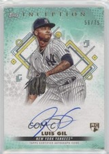 2022 Topps Inception Base Rookie and Emerging Stars Aqua 56/75 Luis Gil Auto ni4