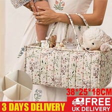 Baby Diaper Organizer Storage Box Kids Caddy Cloth Changing Nappy Carrier Bag UK