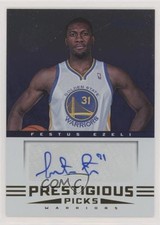 2012-13 Prestige Prestigious Picks Signatures Festus Ezeli #74 Auto 09t8