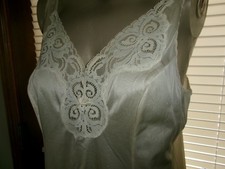 Vintage Bali Slip Full Slip Nylon Lace Slip Dress Sz 36 USA tag