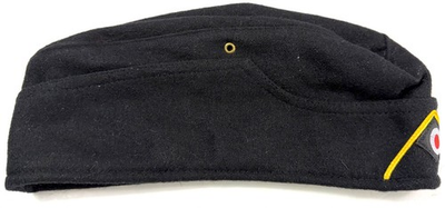 #ad #ad WWII GERMAN HEER PANZER RECON BLACK WOOL M1935 OVERSEAS SIDE CAP LARGE $31.96