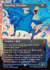 Traveling Chocobo [Borderless Blue Foil] #551c Prices | Magic