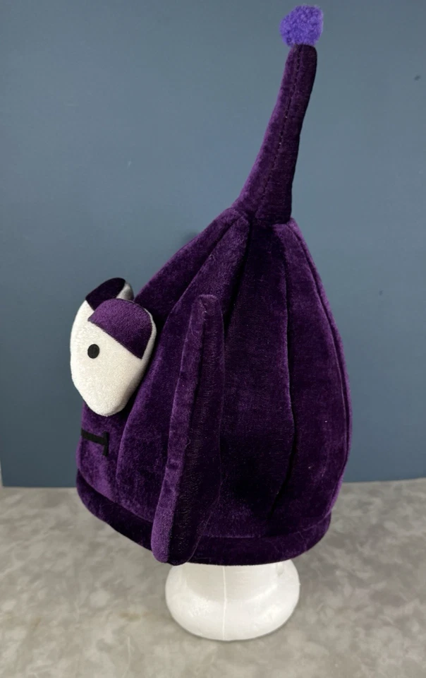 Sombrero púrpura de felpa alienígena de 16" Hayes JHSC 3 ojos disfraces Halloween Foto 2 de 4