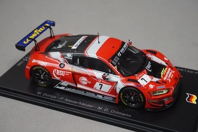 1:43 SPARK SG695 Audi R8 LMS GT3 Motorsport Pro-AM Nurburgring 24H 2nd 2020 #7 - Image 3 of 4