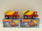 1970s LESNEY MATCHBOX SUPERFAST No37 SKIP TRUCK LOT OF 2 EXCELLENT BOXED (L872)