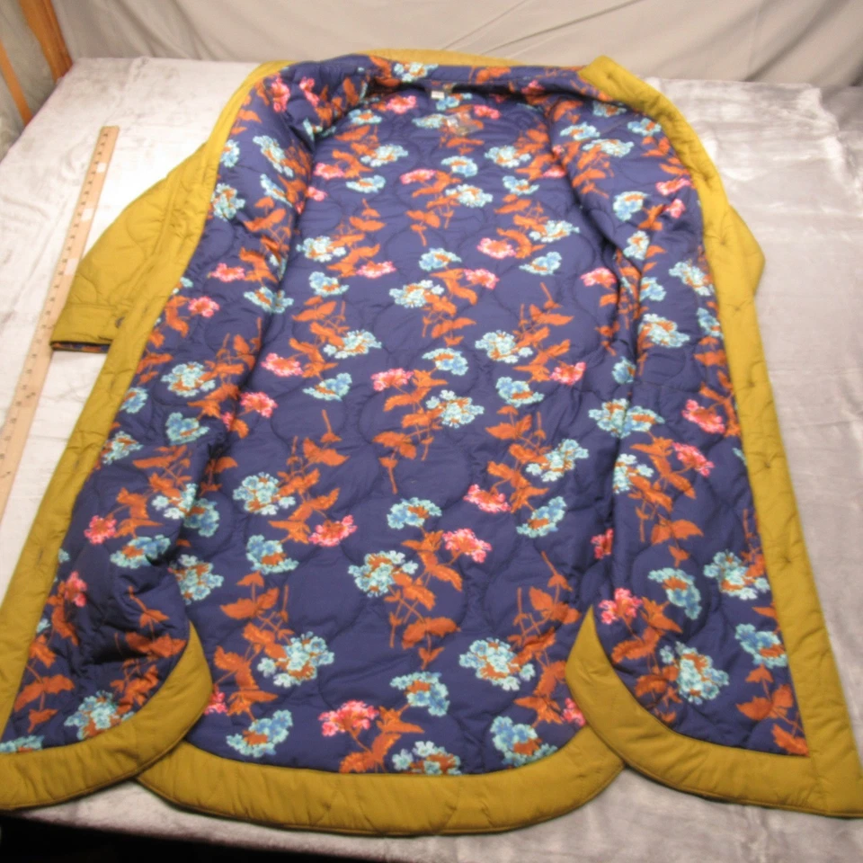 Chaqueta Sundance Mujer Mediana Amarilla Verde Abotonada Aislada Larga Nueva con Etiquetas Foto 3 de 4