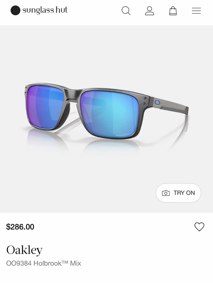 Gafas de sol Oakley Holbrook Mix Prizm zafiro lentes polarizadas para hombre - acero  Foto 2 de 4