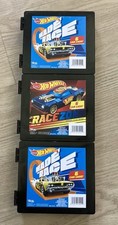 Hot Wheels Race 6 Car Storage Cases Lot Of 3 With Cars, This Is A Lot Of 3 .
