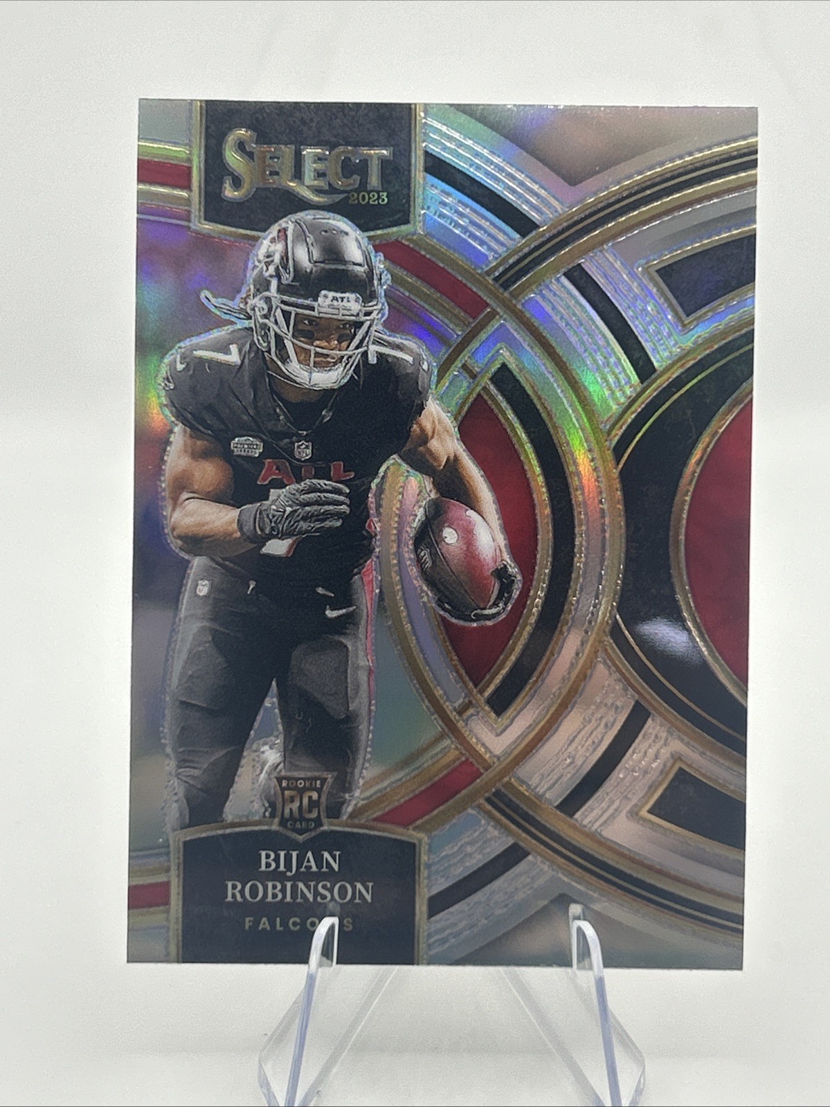 2023 Panini Select - Premier Level Bijan Robinson #180 Silver Prizm (RC)