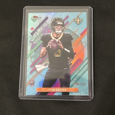 Topps 2025 Finest Rare Tyler Shough Rookie Finest Performance #203 Saints /150