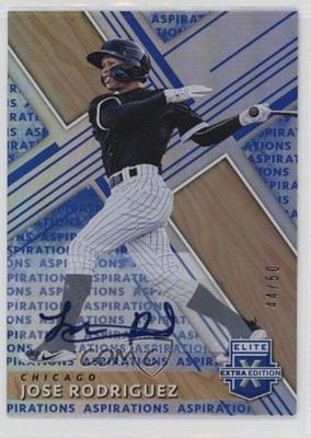 2019 Panini Elite Extra Edition Aspirations Blue /50 Jose Rodriguez Auto 02l6