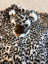 Leopard Cheetah Cat Costume Zip Up Size 4-5T