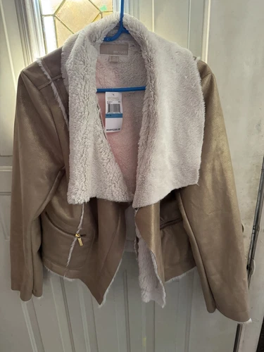 ❤️ Giacca cappotto donna stile moto Michael Kors nuova taglia XL