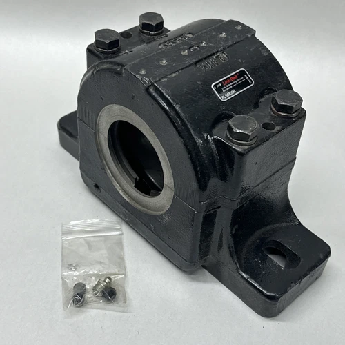 LINK BELT PLB6839R SPLIT PILLOW BLOCK BEARING HOUSING NEW DUAL HOUSING BLOCK - Picture 7 of 11