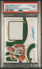2023 PANINI IMMACULATE PREMIUM RPA JORDAN WALSH ROOKIE RC PATCH AUTO /50 PSA 9