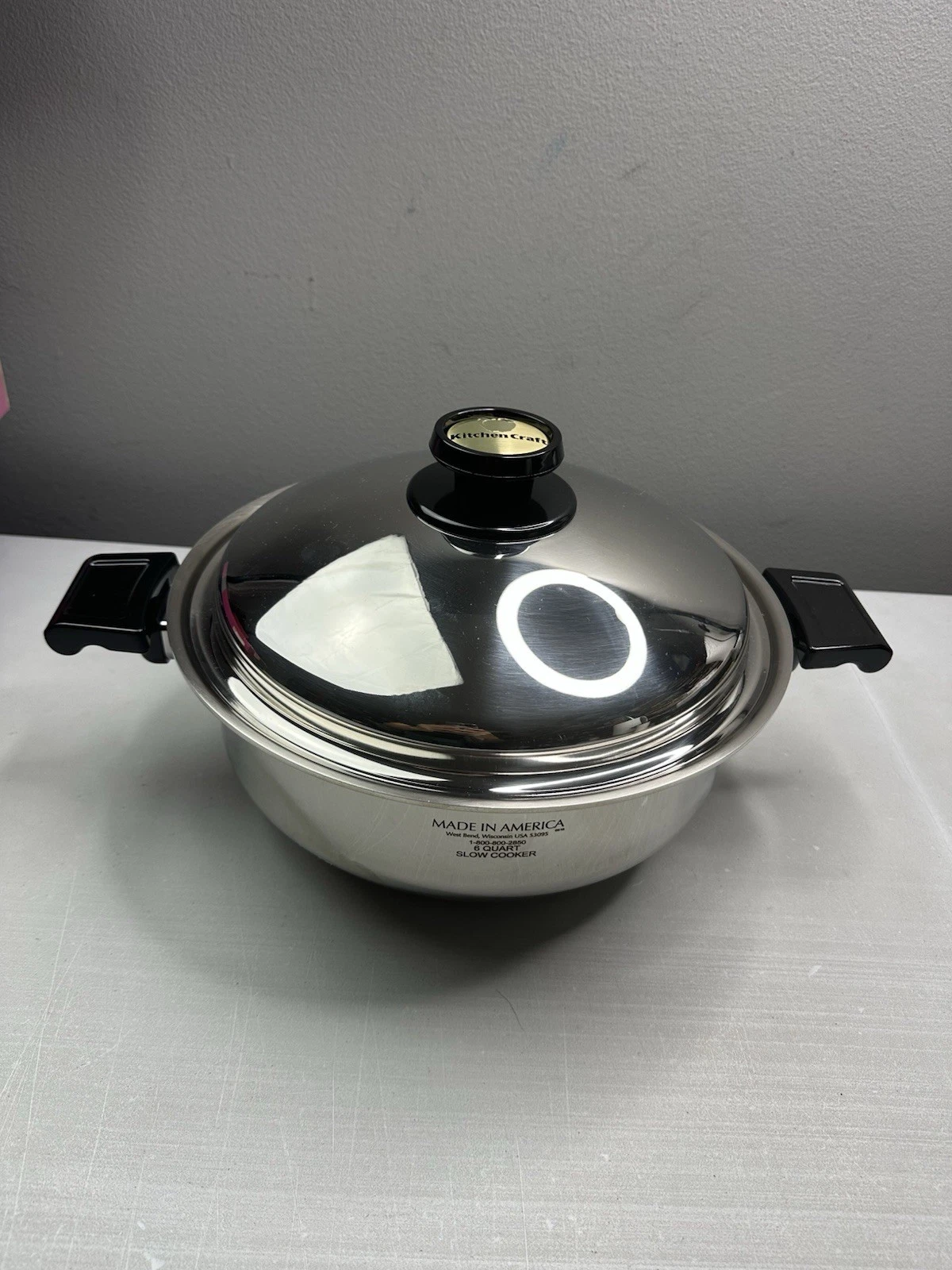 New! Kitchen Craft Waterless 6 Qt Dutch Oven Stainless Electric Slow Cooker