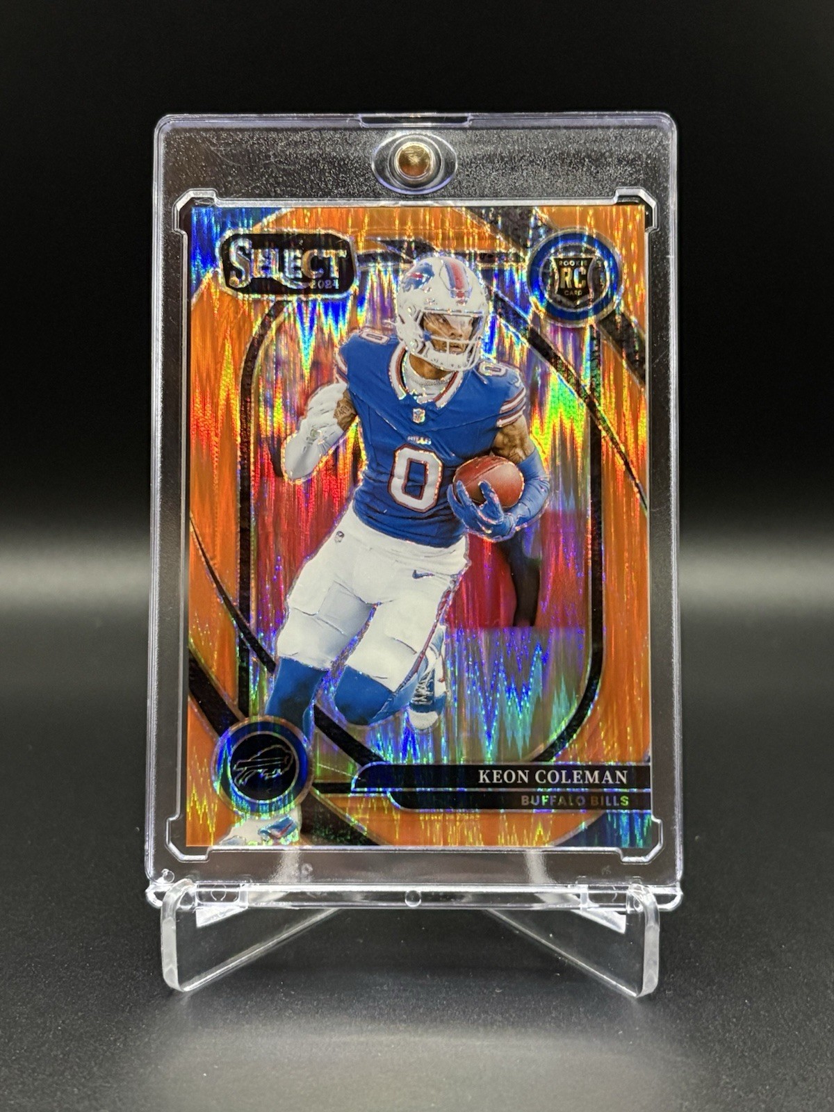 2024 Panini Select Keon Coleman RC Rookie Club Level Orange Shock #247/399 Bills