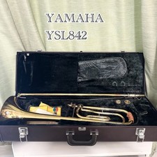YAMAHA YSL-842 Custom Professional Tenor Bass TromboneUsed With Case Mouthpiece