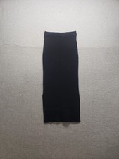 Sincerely Jules Women Maxi Skirt S Black Elastic Waist Ribbed Lightweight Party