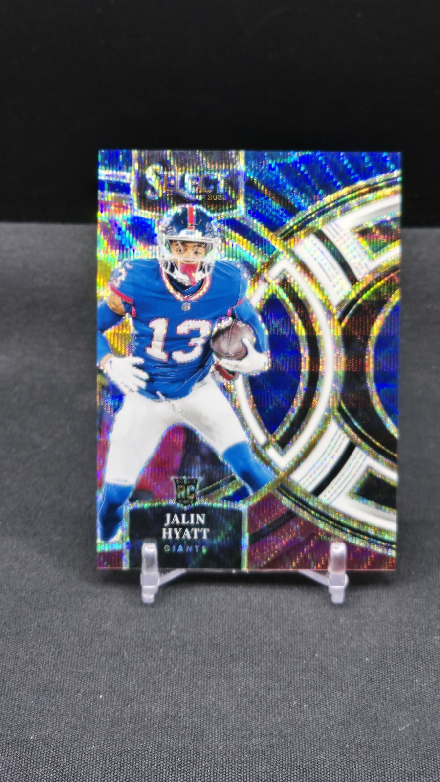 JALIN HYATT 2023 Panini Select TRI-COLOR PRIZM RC SN# 21/225 Giants #173