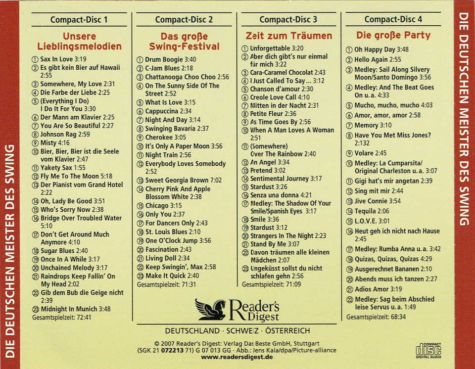 (4CDs) Paul Kuhn, Hugo Strasser, Max Greger – Die Deutschen Meister Des Swing - Bild 2 von 2