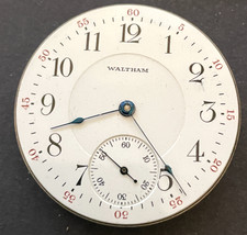 Antique 1908 Waltham Model 1908 625 Pocket Watch Movement Parts/Repair 16s 17j