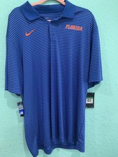Nike Dri Fit Performance Polo Shirt Men  s FLORIDA GATORS NWT XL Blue Golf Active