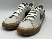 Nike Court Legacy Youth Size 6Y Ivory Gray Leather Casual Sneakers New