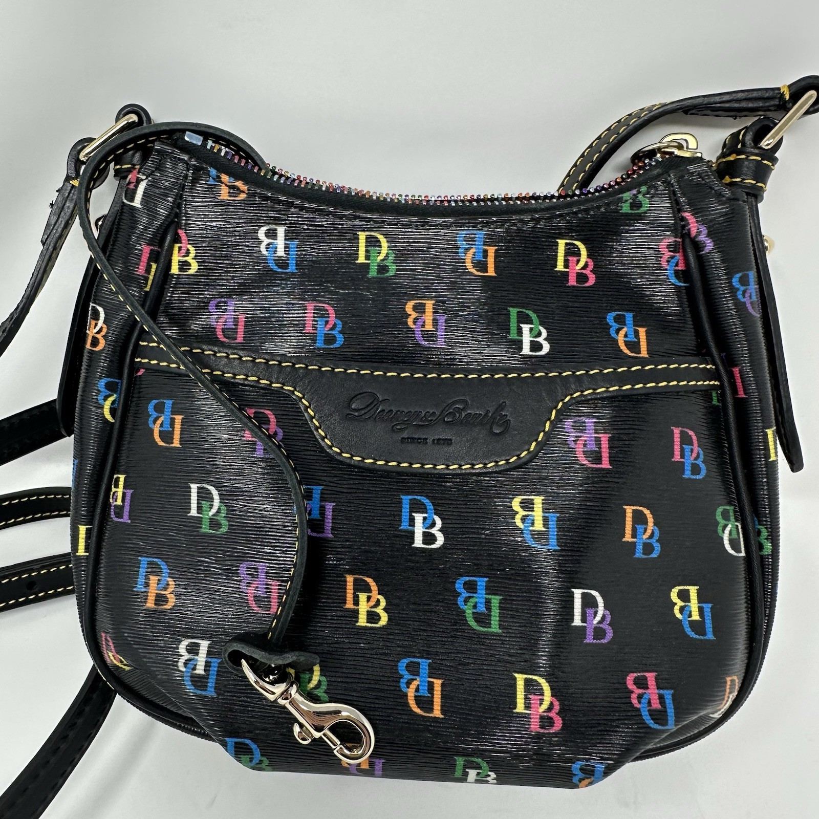 Dooney and Bourke Multicolor Interlocking  Crossb… - image 9