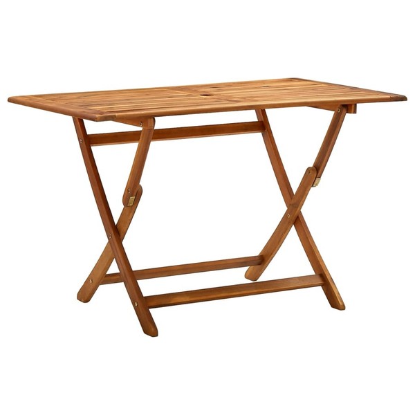 Klappbarer Gartentisch 120X70X75 Cm Massivholz Akazie Holz-image
