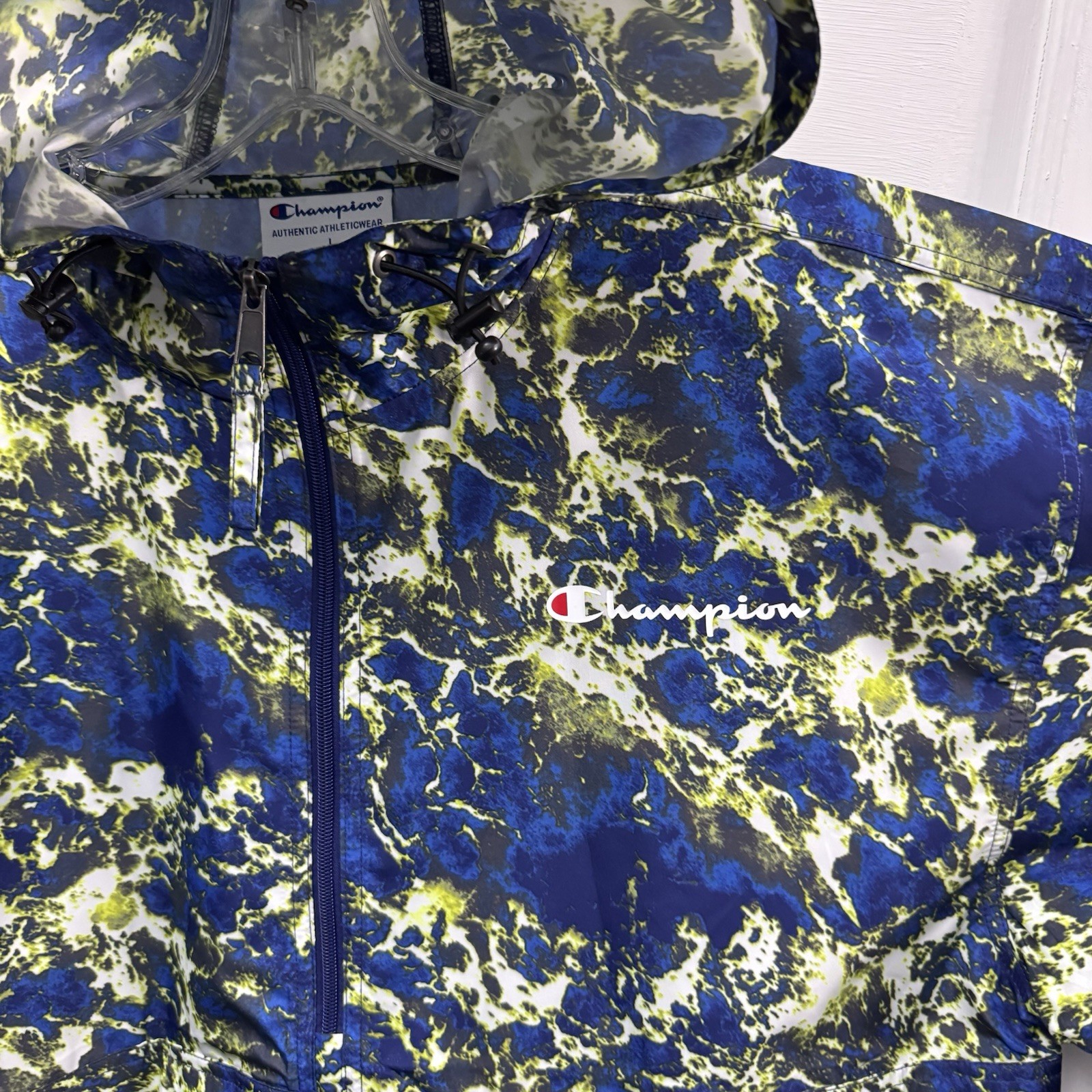 Packable Windbreaker Pullover Jacket Champion Men… - image 4